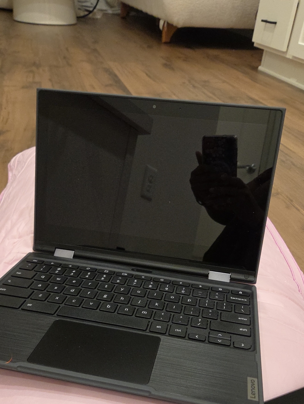 Lenovo Gray 2-in-1 Convertible Laptop with Touchscreen